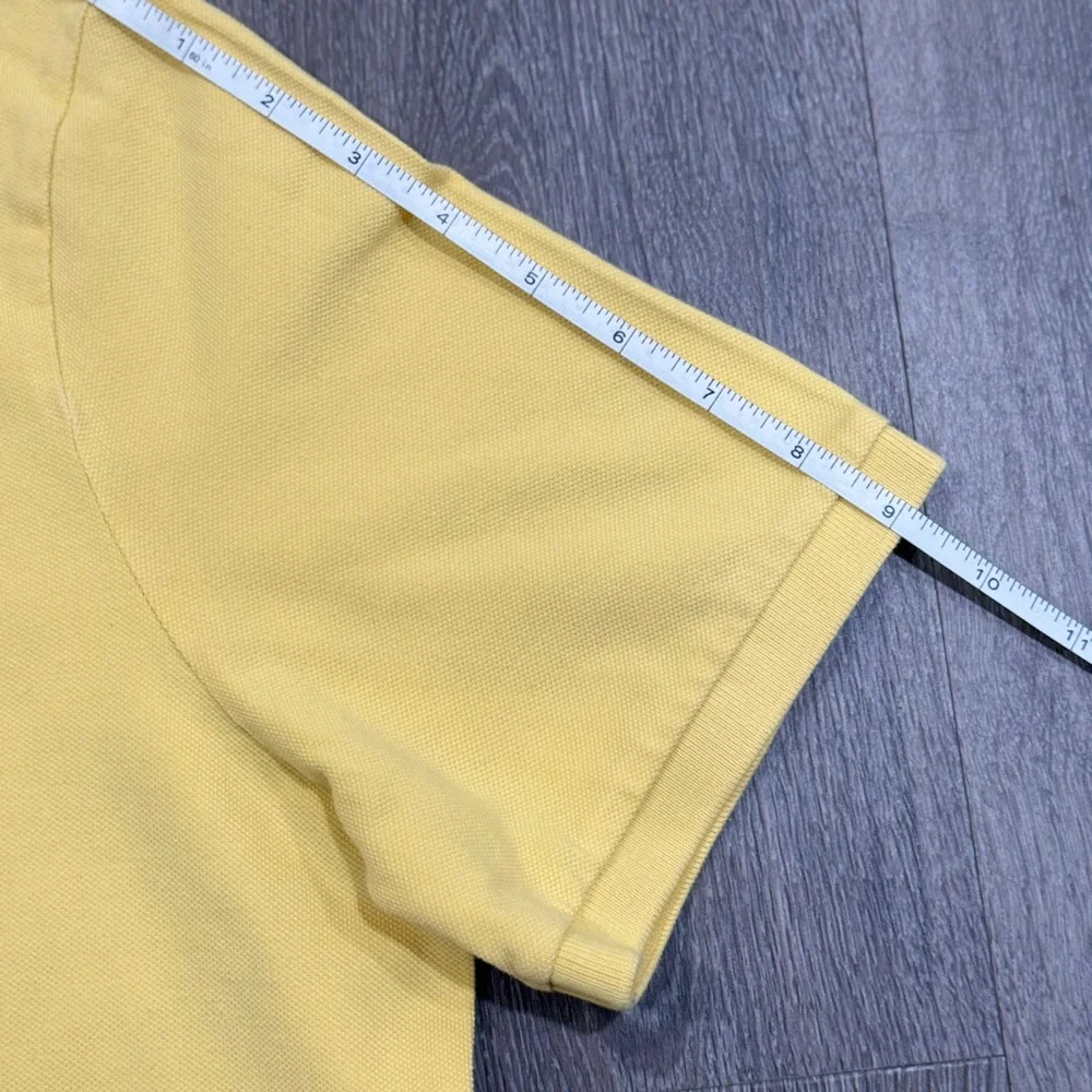 Ralph Lauren Men's Light Yellow Polo Short Sleeve Shirt Size L - Picture 7 of 8